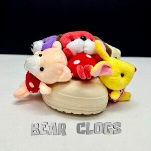 Teddy Bears Clogs Shoes Size 6
